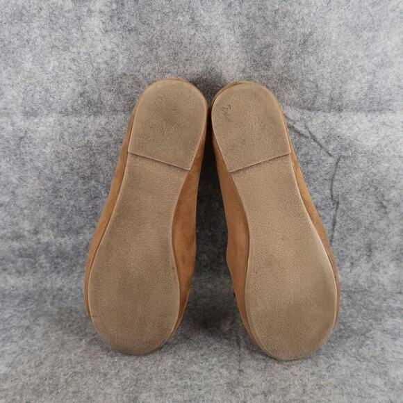 Mudd Shoes Womens 8 Ballet Flats Fashion Slip On Fringe Bow Brown Casual Classic - Picture 9 of 13
